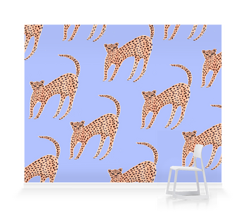 'Pink Cheetahs' Wallpaper Murals