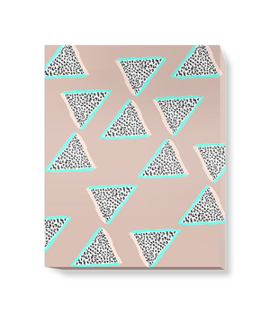'Patterned Triangles 2' Canvas Wall Art