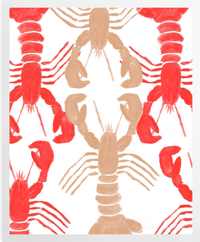 'Abstract Lobster Print' Art Prints