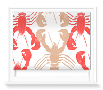'Abstract Lobster Print' Roller Blinds