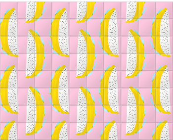 'Yellow Dragon Fruit' Ceramic Tile Murals
