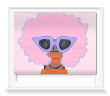 'Pink Afro' Roller Blinds