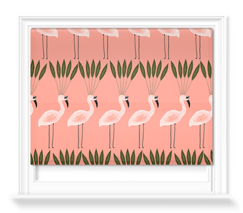 'Leaf Crown Flamingos' Roller Blinds