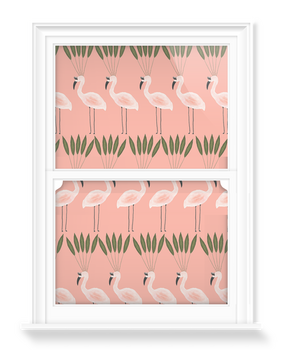 'Leaf Crown Flamingos' Decorative Window Films