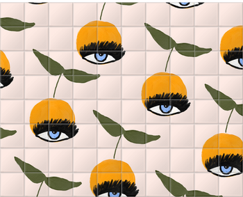 'Citrus Eye' Ceramic Tile Murals
