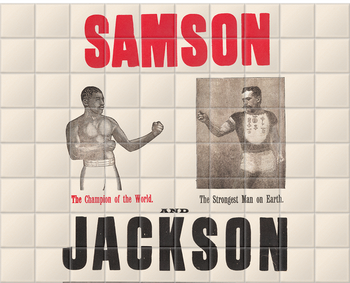 'Samson v Jackson' Ceramic Tile Mural