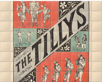 'The Tillys at the Royal Aquarium' Ceramic Tile Mural