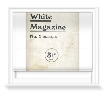 'The White Magazine, No. 1' Roller Blind