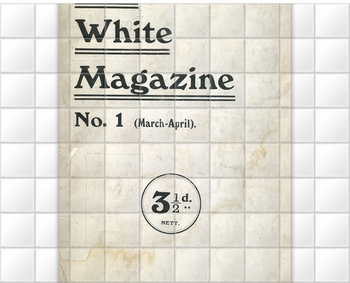 'The White Magazine, No. 1' Ceramic Tile Mural