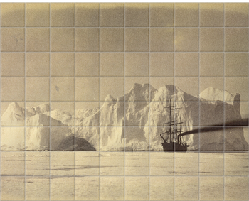 'Between the iceberg and field-ice' Ceramic Tile Mural