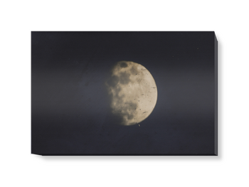 '19th century photograph of the Moon' Canvas Wall Art