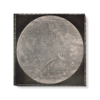 'A map of the Moon' Canvas Wall Art