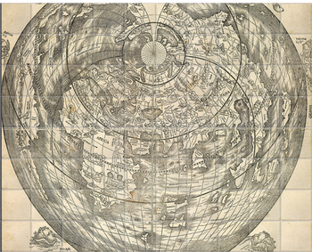 'World map, 1530' Ceramic Tile Mural