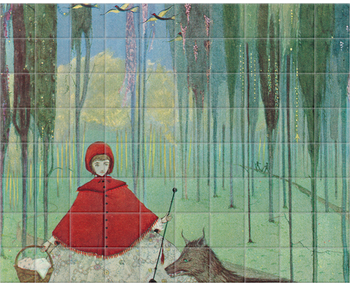 'Little Red Riding Hood' Ceramic Tile Mural