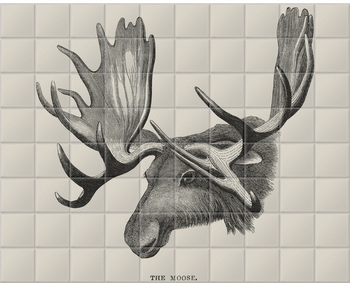 'The Moose' Ceramic Tile Mural