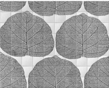 'Leaf' Ceramic Tile Mural by Terence Conran