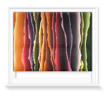 'Rainbow Papers' Roller Blind