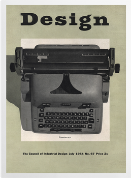 'Typewriter Design 1954' Art Prints