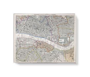 'Stanford's Library Map of London' Canvas Wall Art