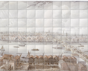 'View of London' Ceramic Tile Mural