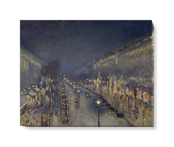 'The Boulevard Montmartre at Night' Canvas Wall Art