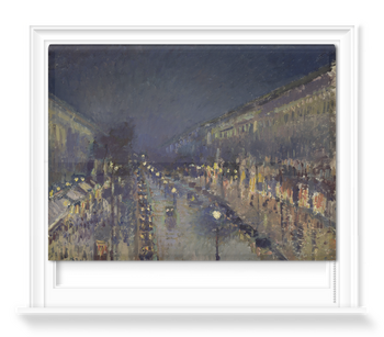 'The Boulevard Montmartre at Night' Roller Blind