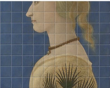 'Portrait of a Lady' Ceramic Tile Mural