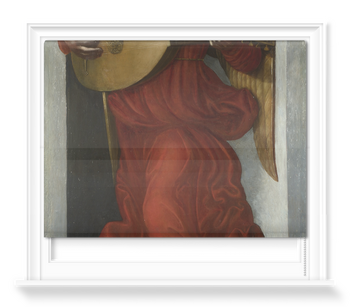 'An Angel in Red with a Lute' Roller Blind