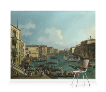 'Venice: A Regatta on the Grand Canal' Wallpaper Mural