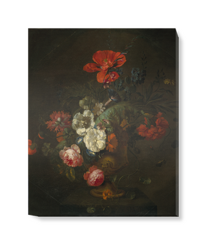 'Flowers in a Stone Vase' Canvas Wall Art