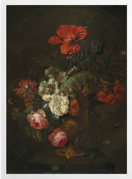 'Flowers in a Stone Vase' Art Prints