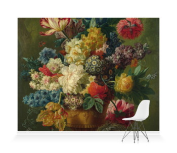 'Flowers in a Vase I' Wallpaper Mural