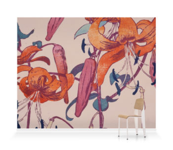 'Tiger Lilies' Wallpaper Mural
