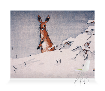 'Snow and Hare' Wallpaper Mural