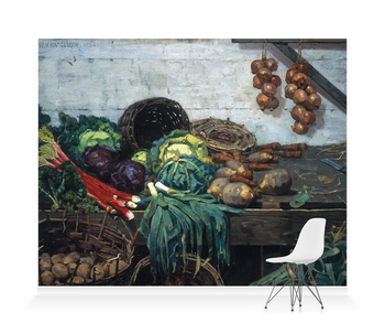 'The Vegetable Stall' Wallpaper Mural