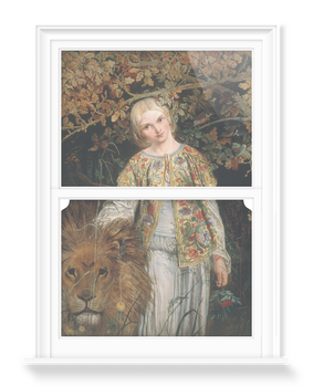 'Una and the Lion' Decorative Window Films