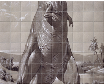 'Tyrannosaurus rex' Ceramic tile murals