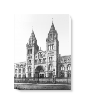 'The Natural History Museum, Exterior' Canvas wall art