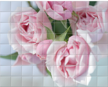 'Roses' Ceramic Tile Mural