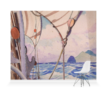 'Details Of Rigging On The Kylemore With Island†' Wallpaper Mural