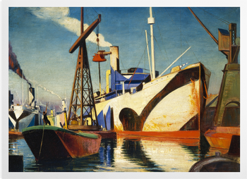 'Converting A Cunarder To A Merchant Ship†' Art Prints