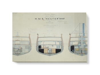 'Plans for HMS Hector' Canvas Wall Art