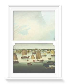 'Shipping in the Pearl River off Honam Island, Canton' Decorative Window Film