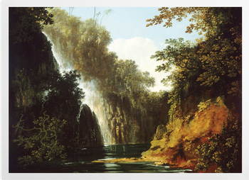 'A waterfall in Tahiti' Art Prints