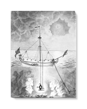 '18th century diving apparatus, II' Canvas Wall Art