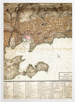 'Plan of Toulon' Art Prints