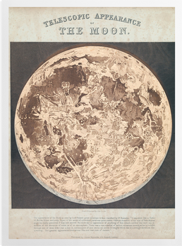 'Telescopic appearance of the moon, backlit' Art Prints