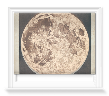 'Telescopic appearance of the moon, backlit' Roller Blind