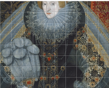 'Queen Elizabeth I' Ceramic Tile Mural