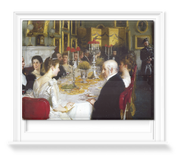 'Dinner at Haddo House, 1884' Roller Blind
